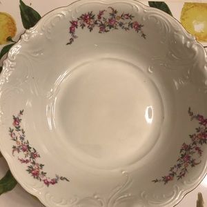 Walbrzych 9 inch flowered vegetable bowl made in Poland